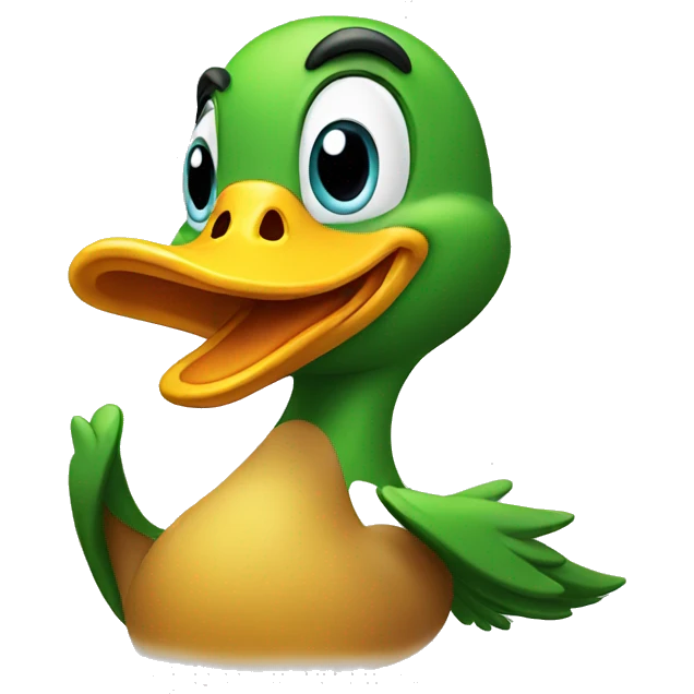 duck with his thumbs up emoji