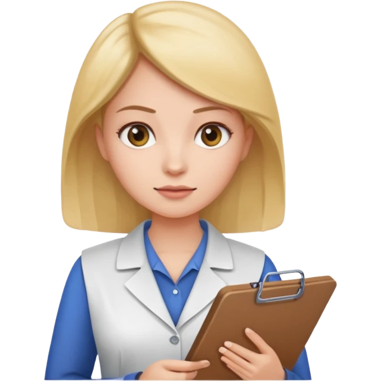 women with clipboard pressed emoji