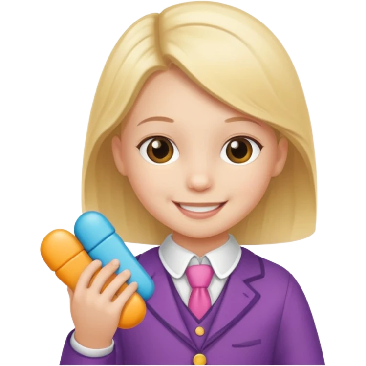 a child sharing toys with another, etiquette theme emoji