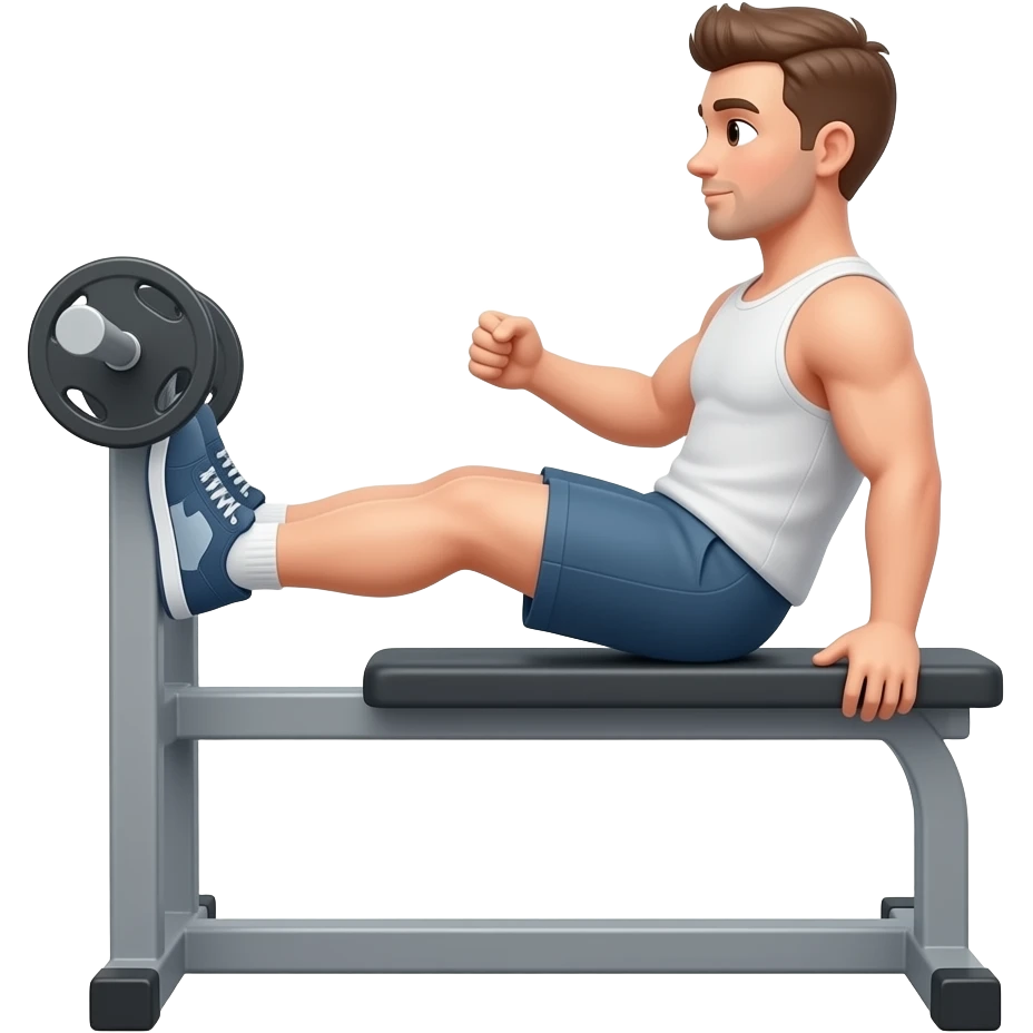 Treino leg day masculino emoji