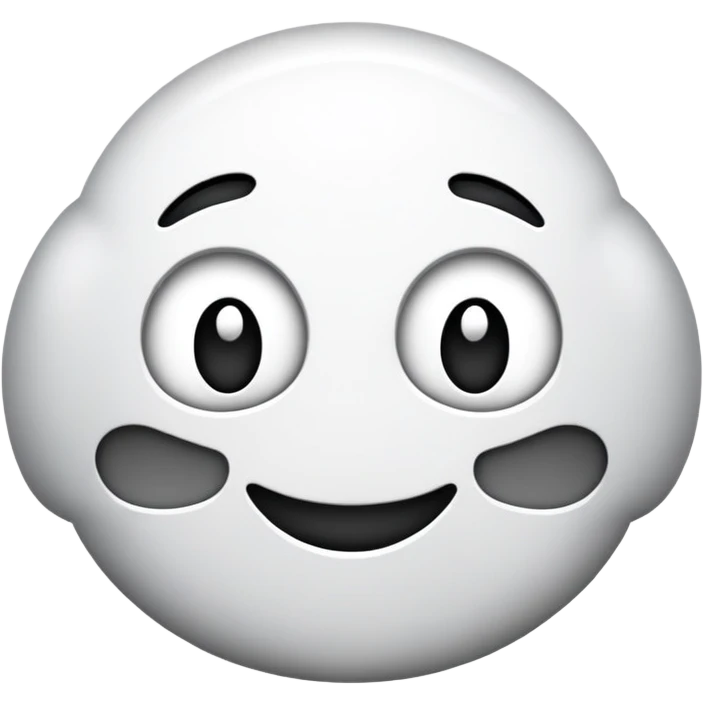 🙂 En noir et blanc emoji