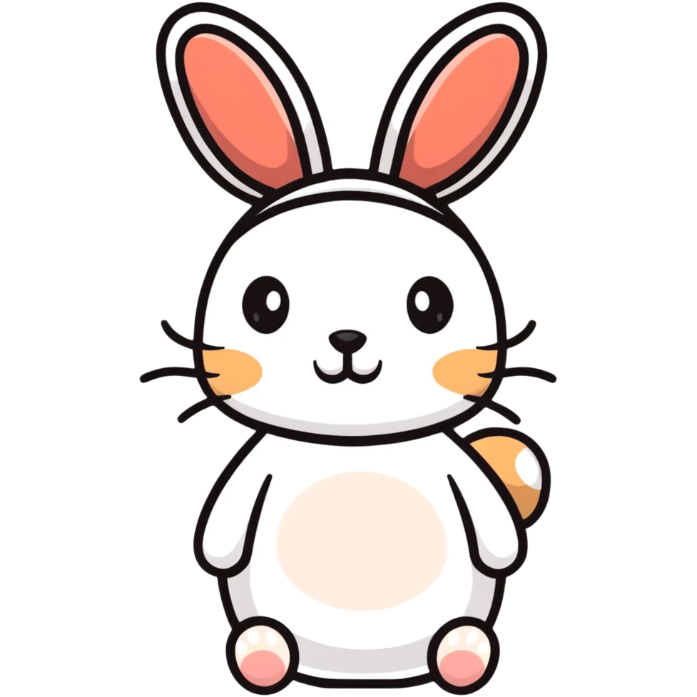 rabbit with deer antlers emoji