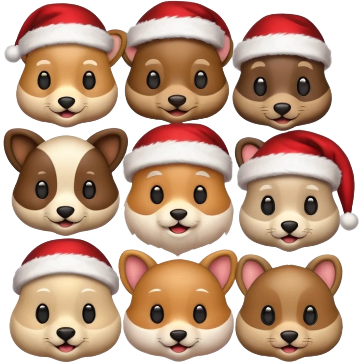 Christmas animals emoji