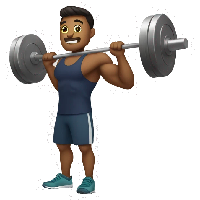 People with barbell emoji