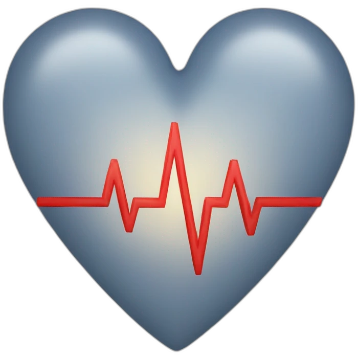 heart ecg emoji
