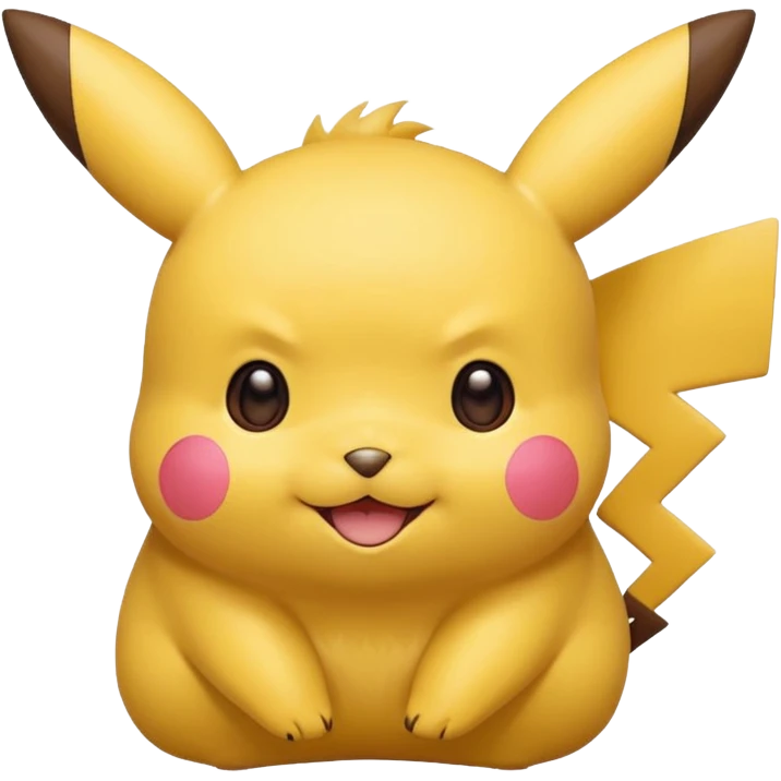 Pikachu version ios avec que la tête plus mignon emoji