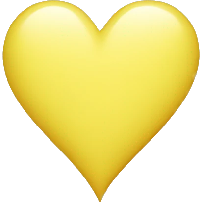 Light yellow heart emoji