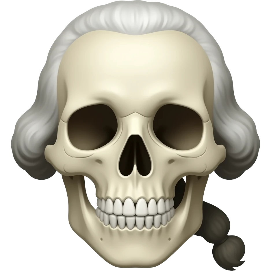 George Washington but in scull emoji