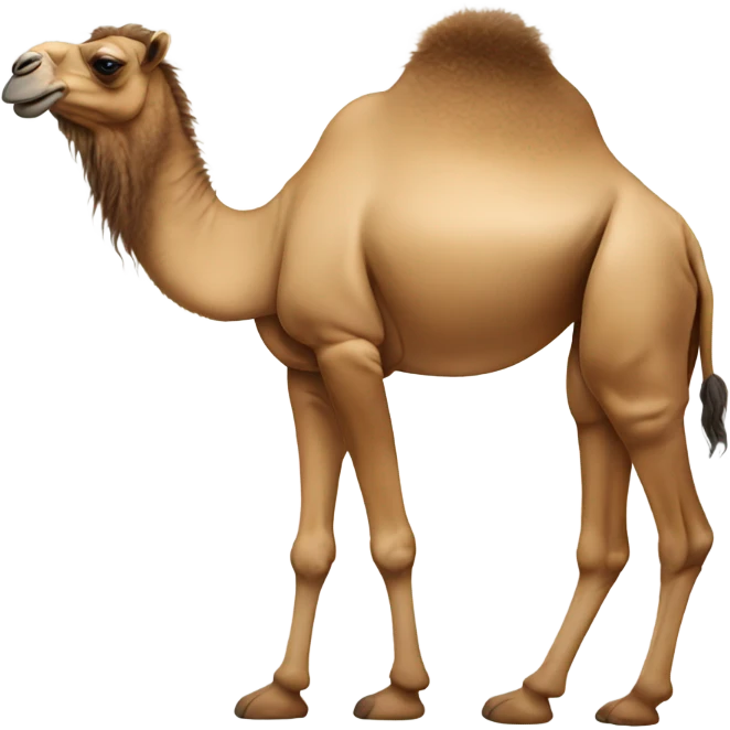 Camel with a mullet  emoji