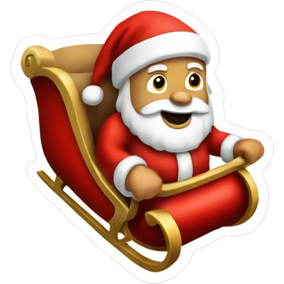 Santa's sleigh emoji