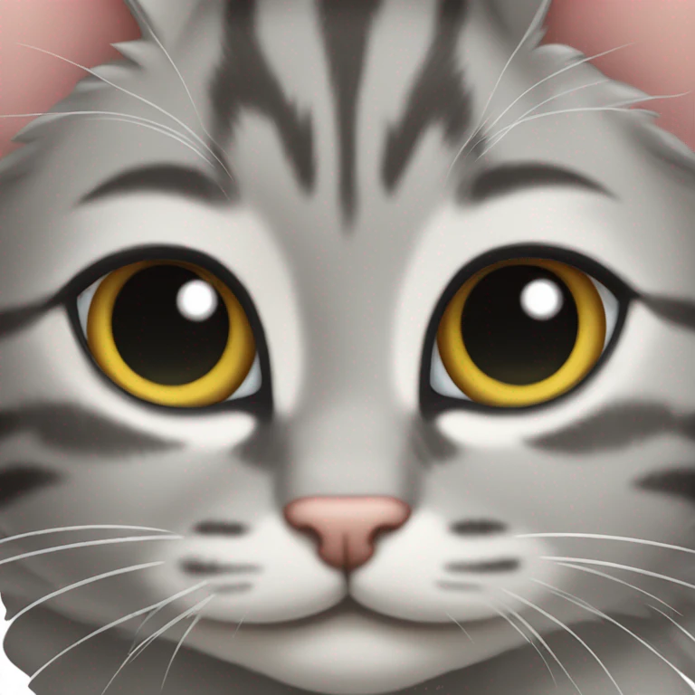 Gray tabby kitten emoji