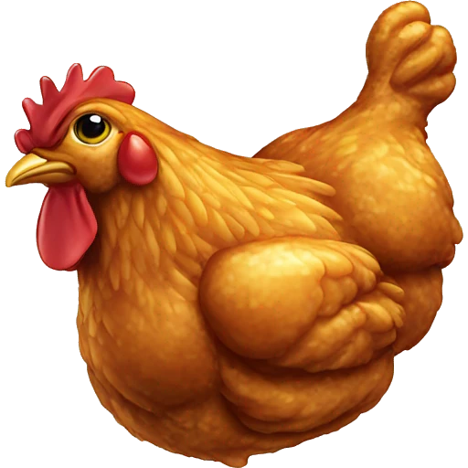 Honey glazed fried chicken emoji