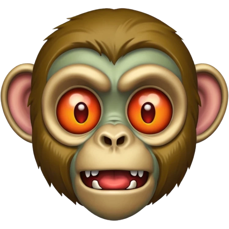 Zombie monkey face emoji