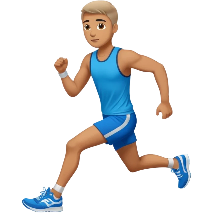 un homme près a courir emoji
