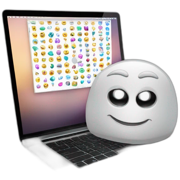 A programmers laptop, coding, MacBook emoji