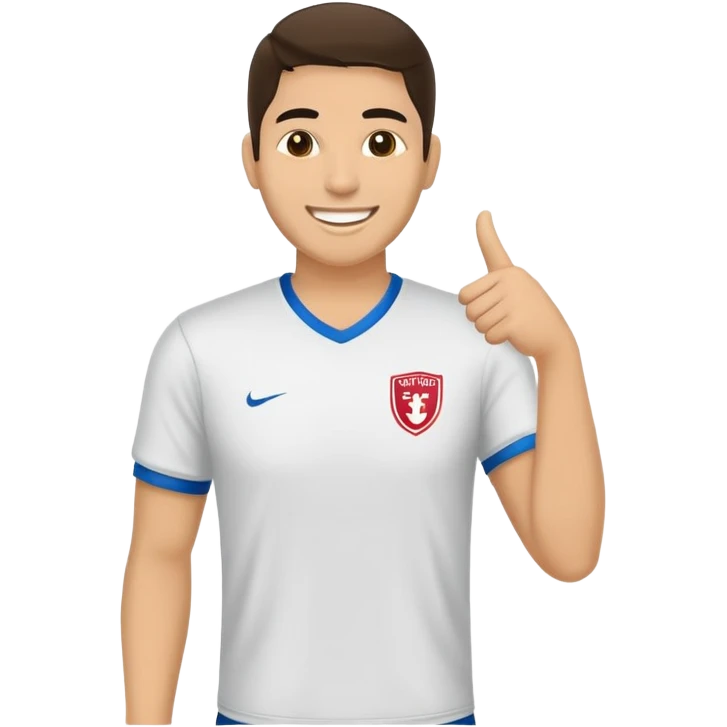 un icono de usuario con camiseta del club universitario de deportes emoji