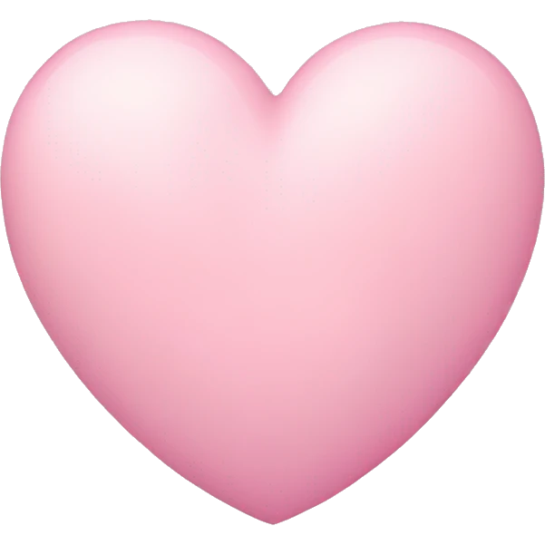 pastel pink heart emoji
