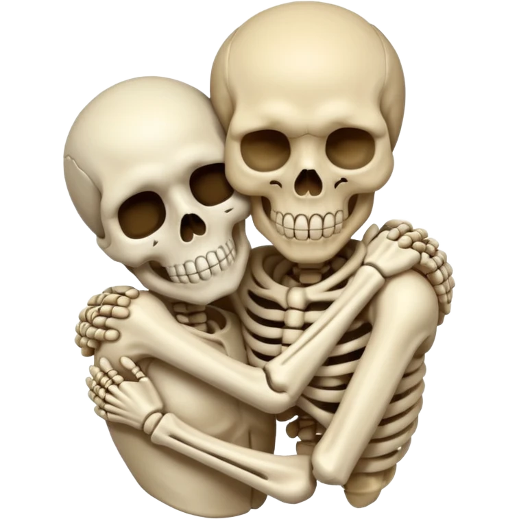 Skull hug  emoji