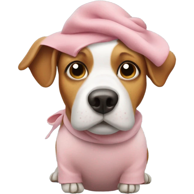 Beagle dressed as a pig emoji