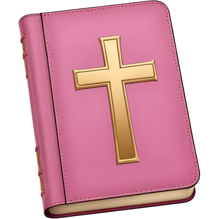 Biblia rosa sin cruz que diga Holy bible emoji