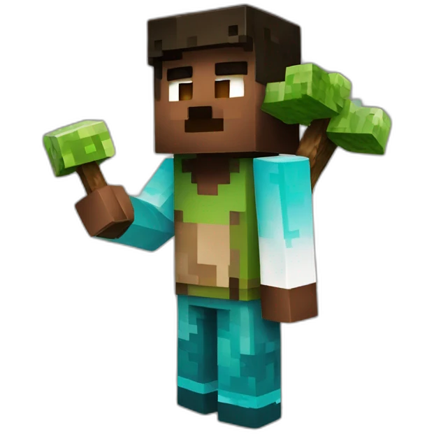 Minecraft character emoji
