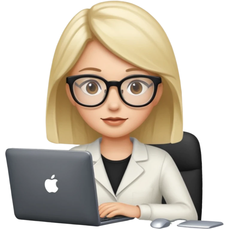 컴퓨터 하는 소녀 emoji