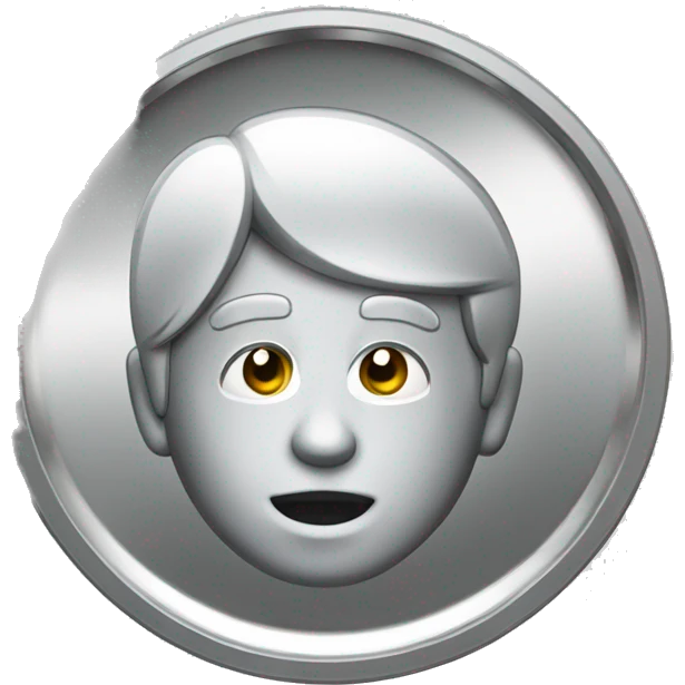 silver coin emoji