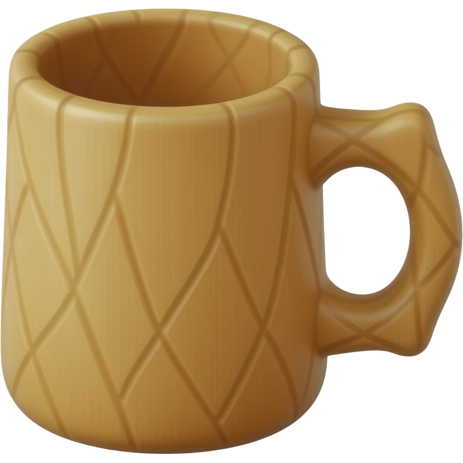 wooden cup with handle emoji