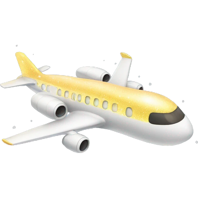 plane with sparkles emoji