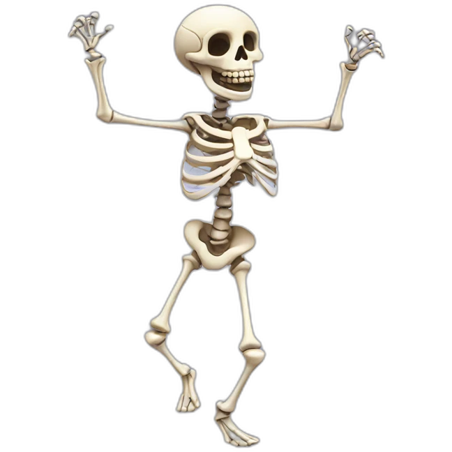 dancing skeleton emoji