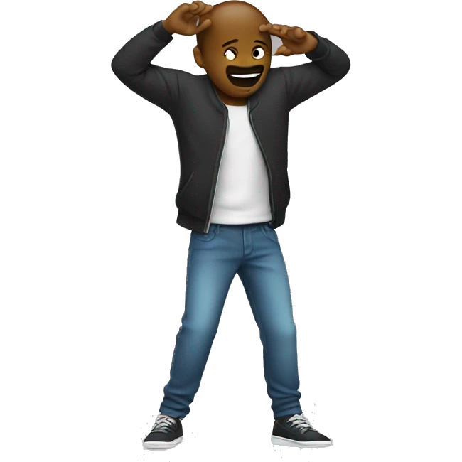 Person doing the dab emoji