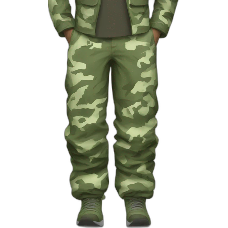 futuristic Digital Camouflage Pants armored emoji