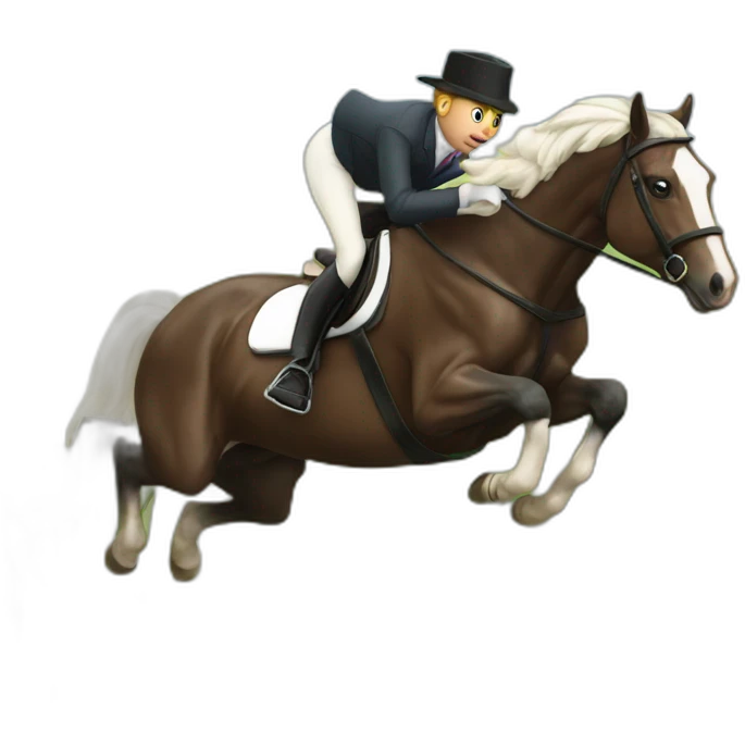 mr horse jumping emoji