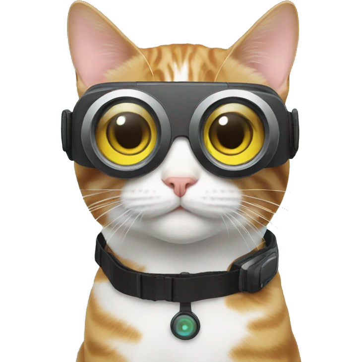 A cat with vr  emoji