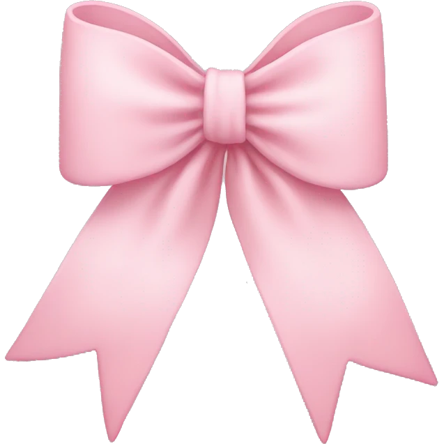 Light pink bow emoji