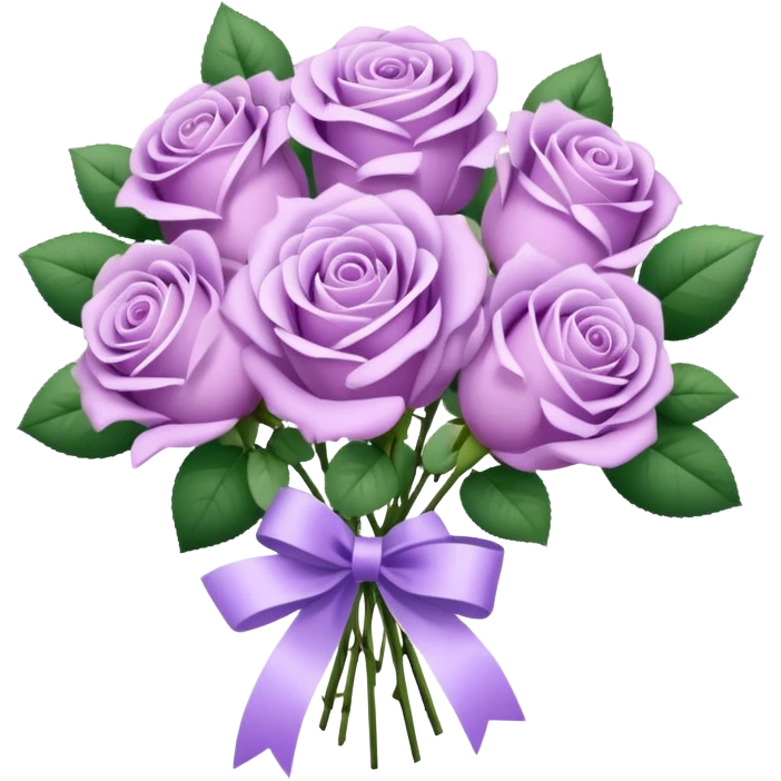 Pastel purple bouqet emoji