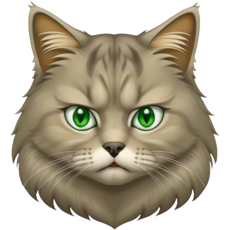 gato siberiano enfadado emoji