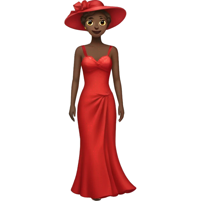 Fancy red dress emoji