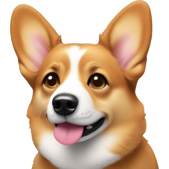 Corgi with heart eyes  emoji