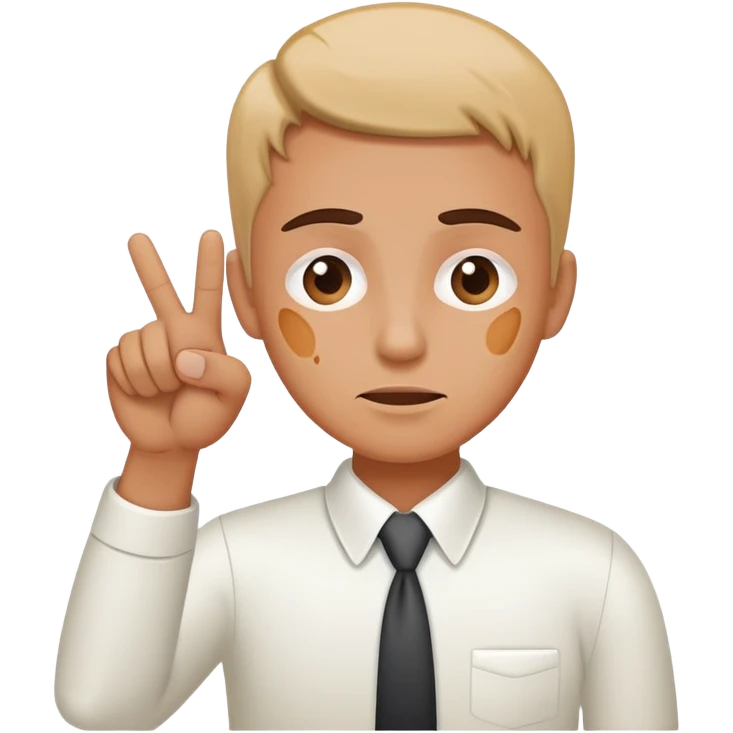 A person pointing at a painful spot or problem area, business pain point concept emoji