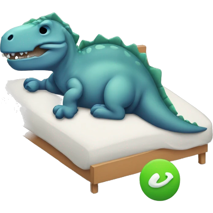 Dino sleeping emoji