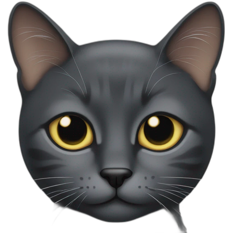 À one eye black cat (keep his left eye) emoji