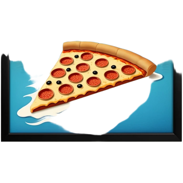 Chicago Riverwalk pizza  emoji