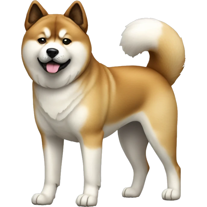 Akita Dog Breed Full Body emoji