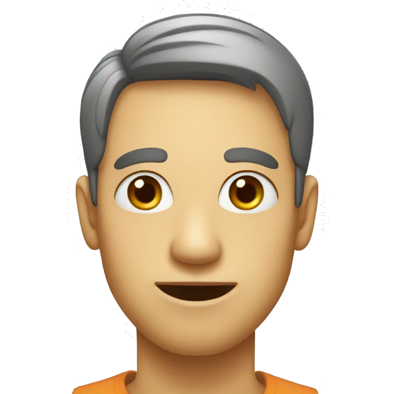 normal face with three u for eyes and mouth emoji