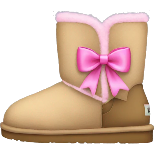 uggs with pink bows emoji
