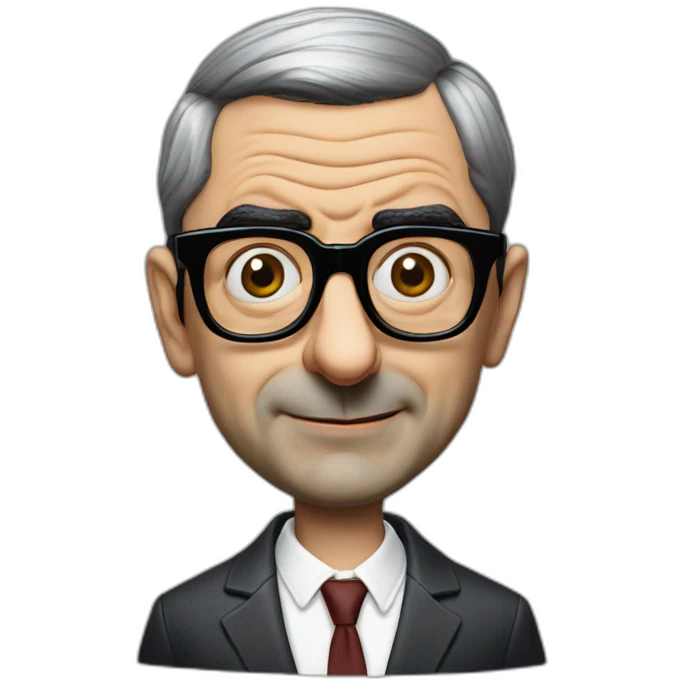 mr bean in balenciaga glasses emoji
