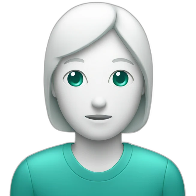Teal and white pill emoji