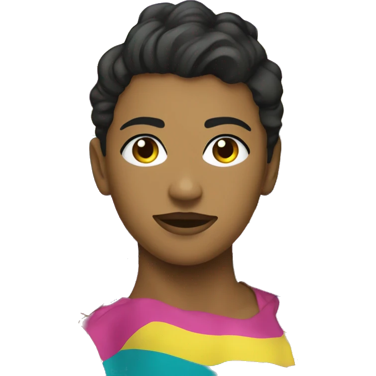 Uma bandeira bissexual  emoji