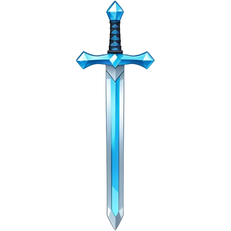 Minecraft diamond sword emoji